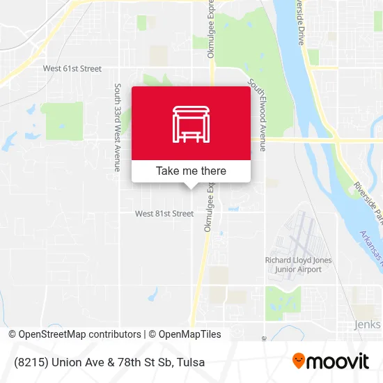 (8215) Union Ave & 78th St Sb map