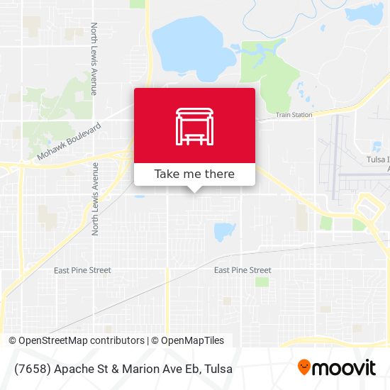 (7658) Apache St & Marion Ave Eb map