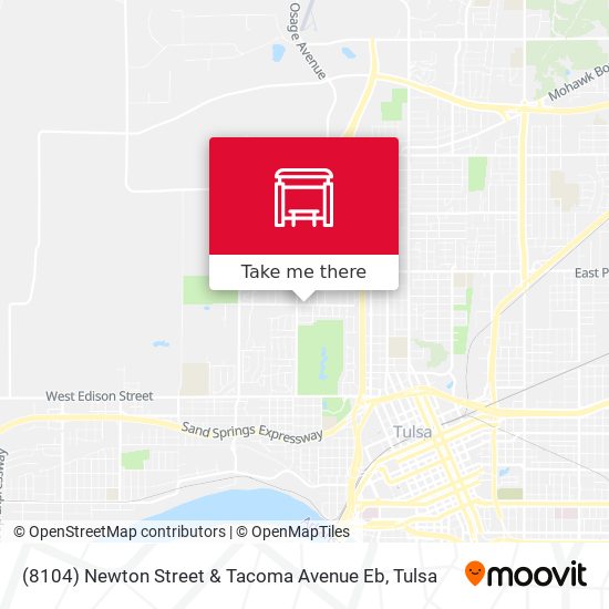 (8104) Newton Street & Tacoma Avenue Eb map