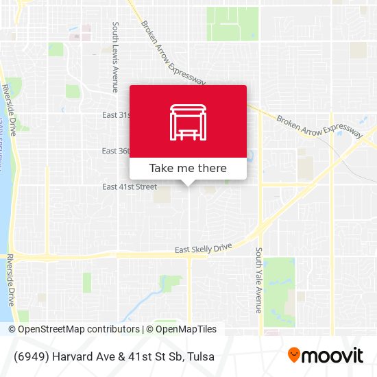 (6949) Harvard Ave & 41st St Sb map