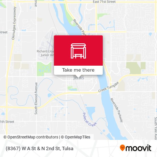 Mapa de (8367) W A St & N 2nd St