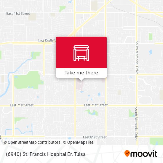 (6940) St. Francis Hospital Er map