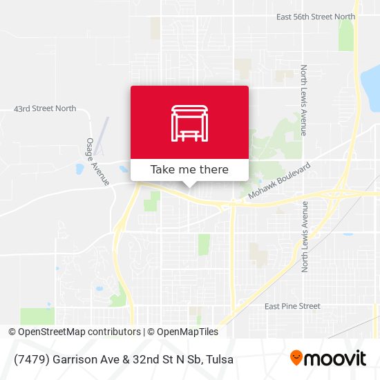(7479) Garrison Ave & 32nd St N Sb map