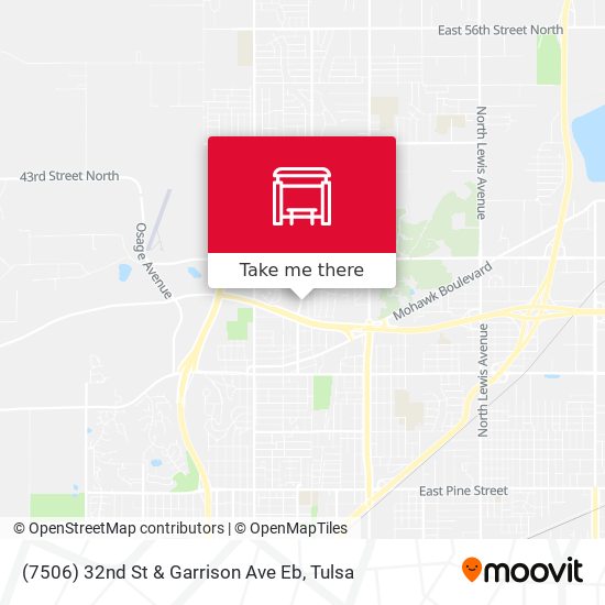 (7506) 32nd St & Garrison Ave Eb map