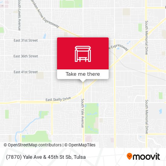 (7870) Yale Ave & 45th St Sb map