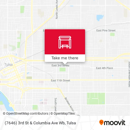 Mapa de (7646) 3rd St & Columbia Ave Wb