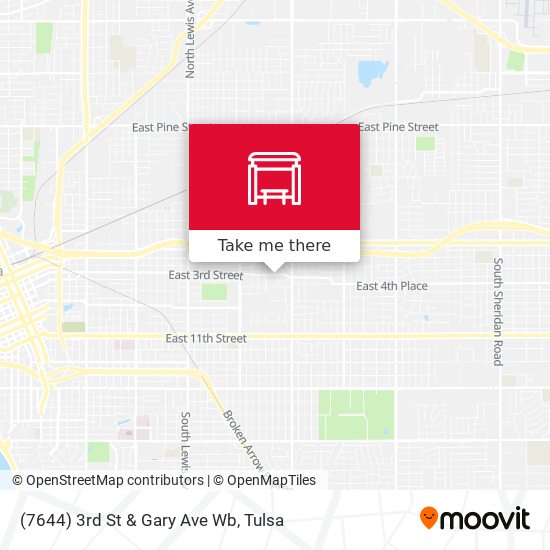 (7644) 3rd St & Gary Ave Wb map