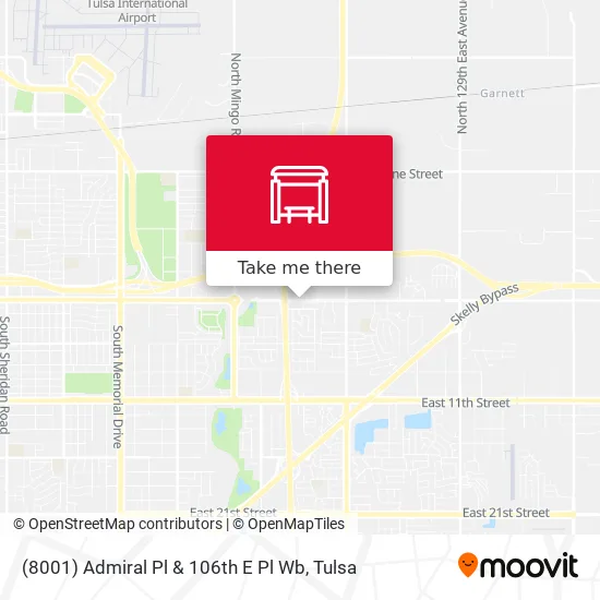 Mapa de (8001) Admiral Pl & 106th E Pl Wb