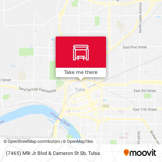 Mapa de (7465) Mlk Jr Blvd & Cameron St Sb