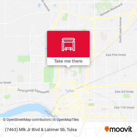 (7463) Mlk Jr Blvd & Latimer Sb map