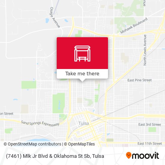 (7461) Mlk Jr Blvd & Oklahoma St Sb map