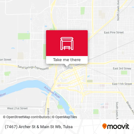 Mapa de (7467) Archer St & Main St Wb