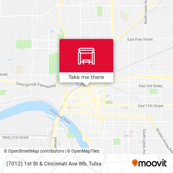 Mapa de (7012) 1st St & Cincinnati Ave Wb
