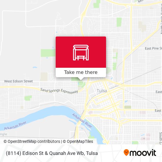 (8114) Edison St & Quanah Ave Wb map