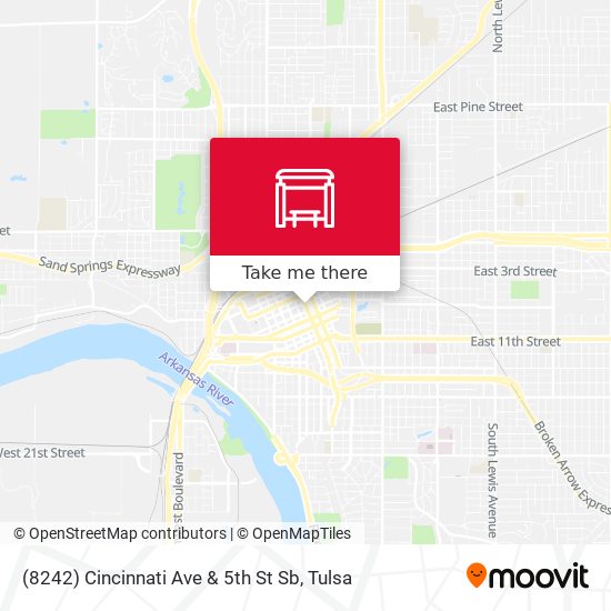 Mapa de (8242) Cincinnati Ave & 5th St Sb