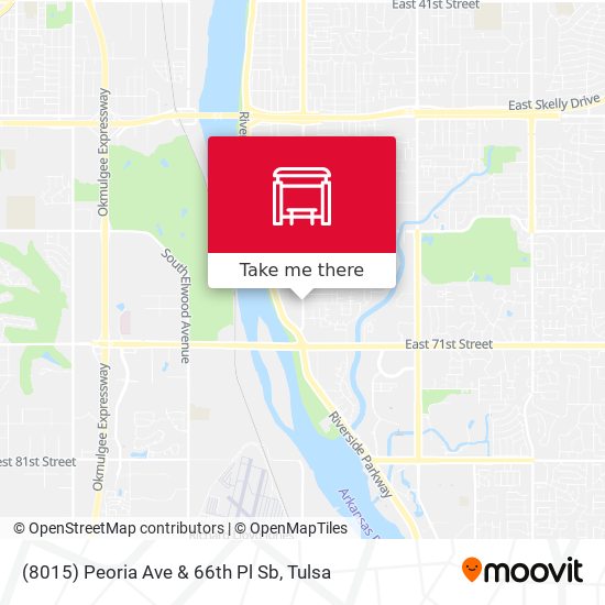 (8015) Peoria Ave & 66th Pl Sb map