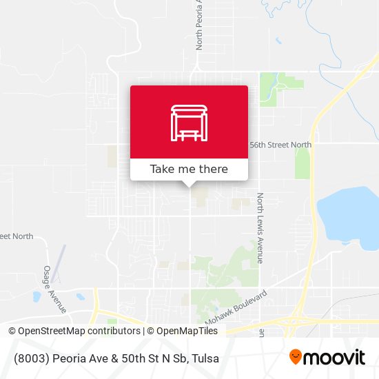 (8003) Peoria Ave & 50th St N Sb map