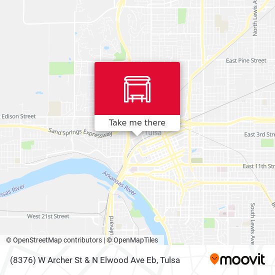 (8376) W Archer St & N Elwood Ave Eb map