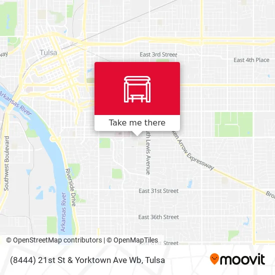 Mapa de (8444) 21st St & Yorktown Ave Wb