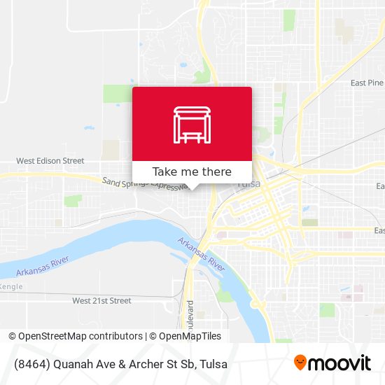 (8464) Quanah Ave & Archer St Sb map