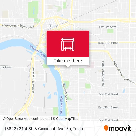 Mapa de (8822) 21st St. & Cincinnati Ave. Eb