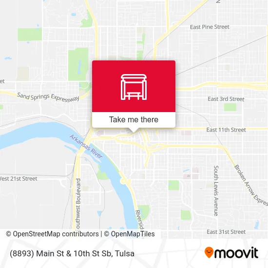 (8893) Main St & 10th St Sb map