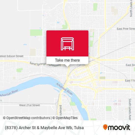 (8378) Archer St & Maybelle Ave Wb map