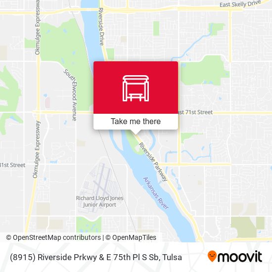 (8915) Riverside Prkwy & E 75th Pl S Sb map