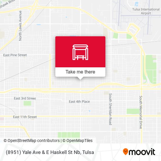 (8951) Yale Ave & E Haskell St  Nb map