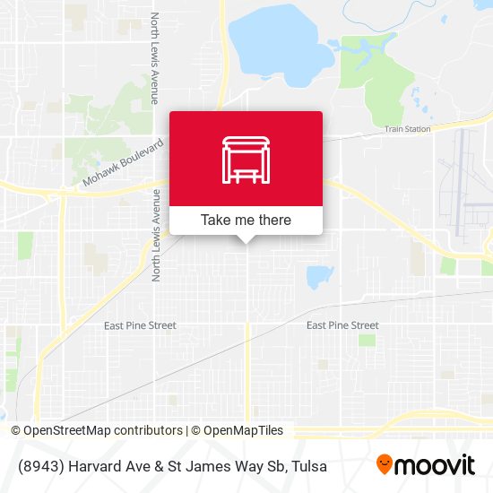 (8943) Harvard Ave & St James Way Sb map