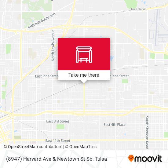 (8947) Harvard Ave & Newtown St Sb map