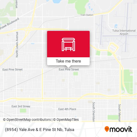 (8954) Yale Ave & E Pine St Nb map