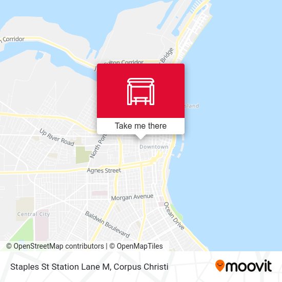 Staples St Station Lane M map