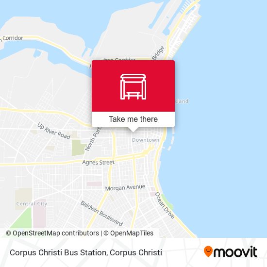 Corpus Christi Bus Station map