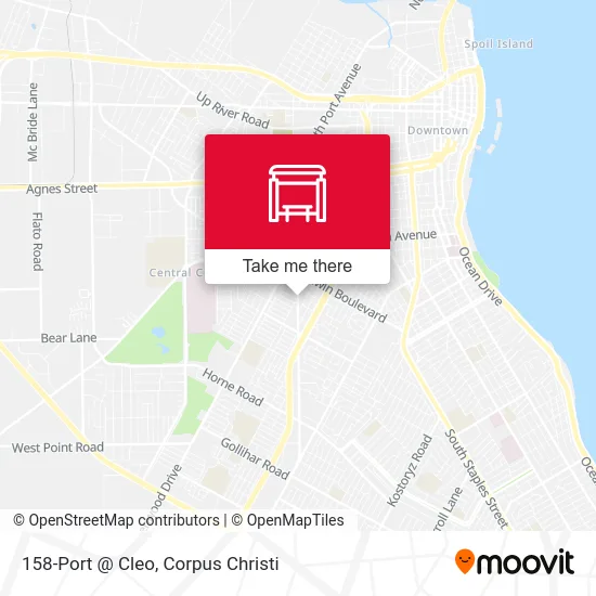 158-Port  @ Cleo map