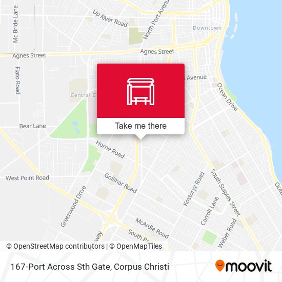 Mapa de 167-Port Across Sth Gate