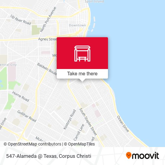 Mapa de 547-Alameda @ Texas