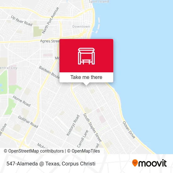 547-Alameda @ Texas map