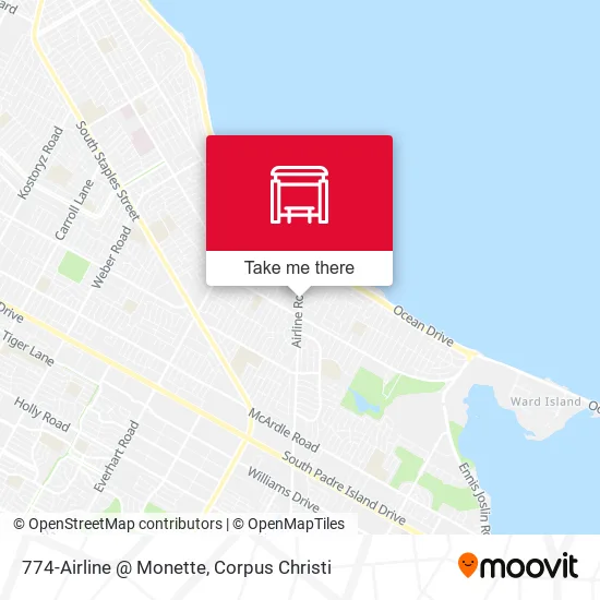 774-Airline  @  Monette map