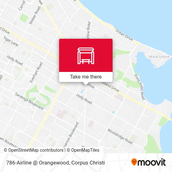 786-Airline @ Orangewood map