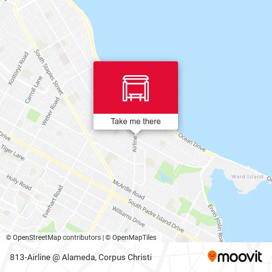 813-Airline  @ Alameda map