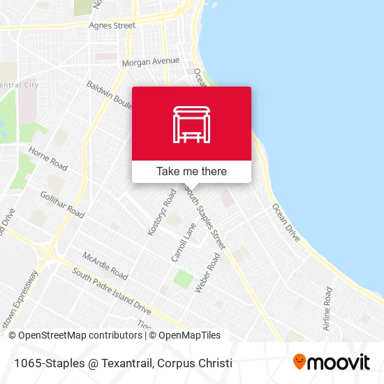 1065-Staples @ Texantrail map