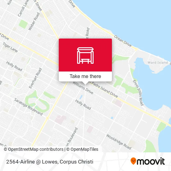2564-Airline @ Lowes map