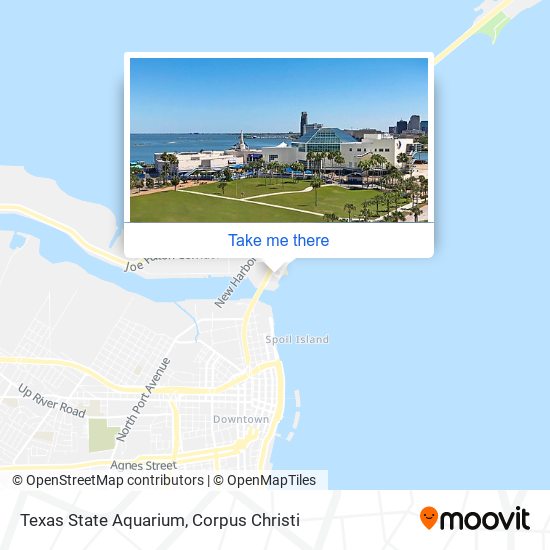 Mapa de Texas State Aquarium