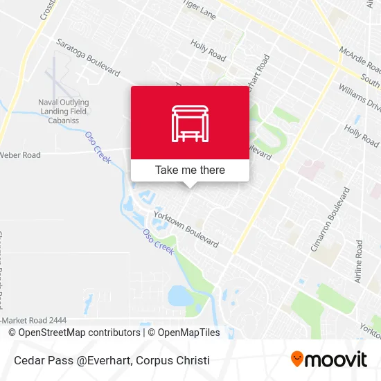 Cedar Pass @Everhart map