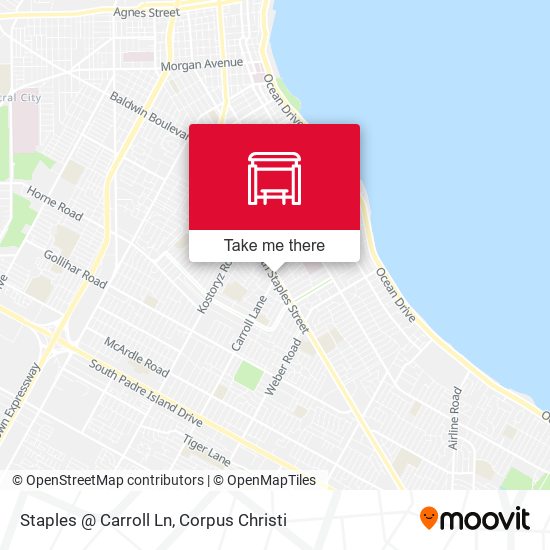 Staples @ Carroll Ln map