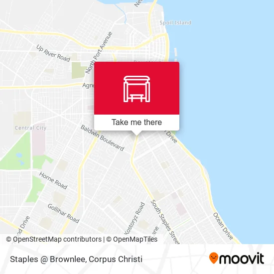 Staples @ Brownlee map