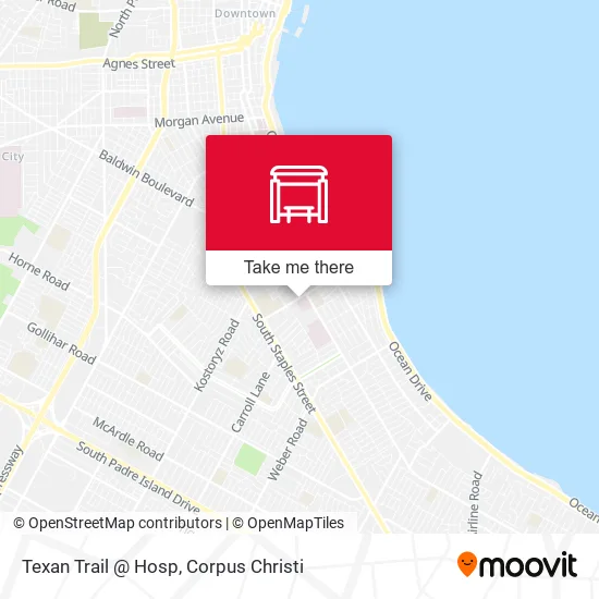 Texan Trail @ Hosp map