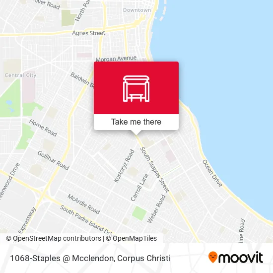 Mapa de 1068-Staples @ Mcclendon