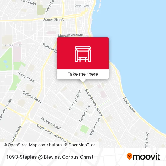 Mapa de 1093-Staples @ Blevins